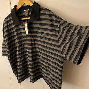 Tops | Striped Coffin Polo Shirt | Poshmark